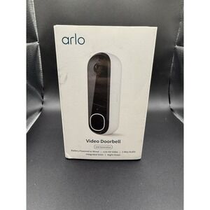 ARLO Video Doorbell 2nd Gen w/ Night Vision 180° FOV White AVD3001-1WMNAS NEW OB